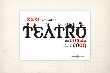 Imagen gráfica. Cartel ganador del concurso del Festival de Teatro de El Ejido
