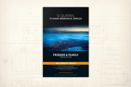 Imagen gráfica. Friends and Family. Espacio de Ocio