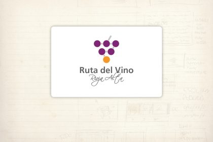 Logotipo. Ruta del Vino. Mancomunidades Rioja Alta. Itinerarios y recorridos enoturísticos