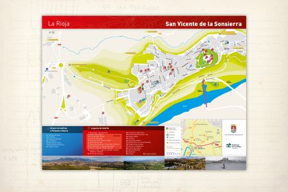 Folleto. Mapa turístico de San Vicente de la Sonsierra
