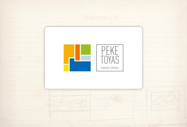 logotipo Peke Toyas maestro vidriero