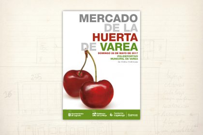 Imagen gráfica. Mercado de la Huerta de Varea. Fundación Caja Rioja