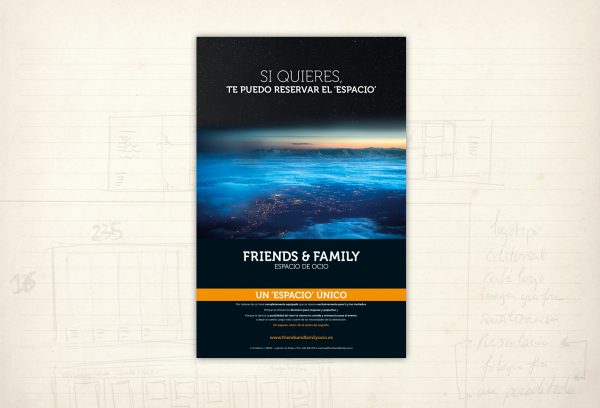 Imagen gráfica. Friends and Family. Espacio de Ocio