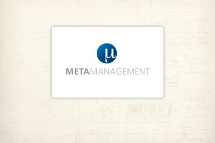 Logotipo. Metamanagement. Consultora orientada a empresas y organizaciones