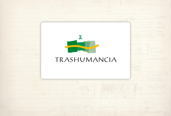 Logotipo. Trashumancia. Fundación Caja Rioja. Programa europeo de itinerario cultural