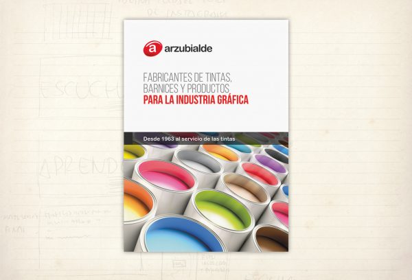 miscelánea. carpeta troquelada. Tintas Arzubialde
