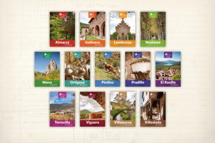 imagen gráfica. folleto desplegable. Hermandad de las 13 Villas