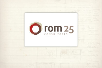 logotipo rom 25. asesores fiscales. consultores