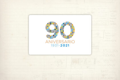 logotipo Mosaicos Solana. Aniversario 90 años