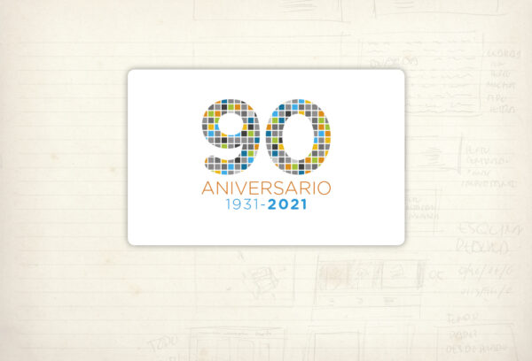logotipo Mosaicos Solana. Aniversario 90 años